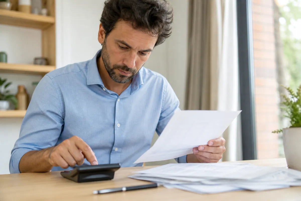Propietario calculando una amortización anticipada de su hipoteca